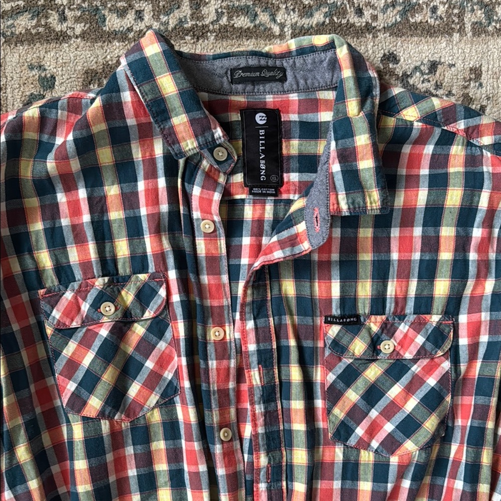 Navy Casual Button Down Shirt with Soft Fabric and Relaxed Fit